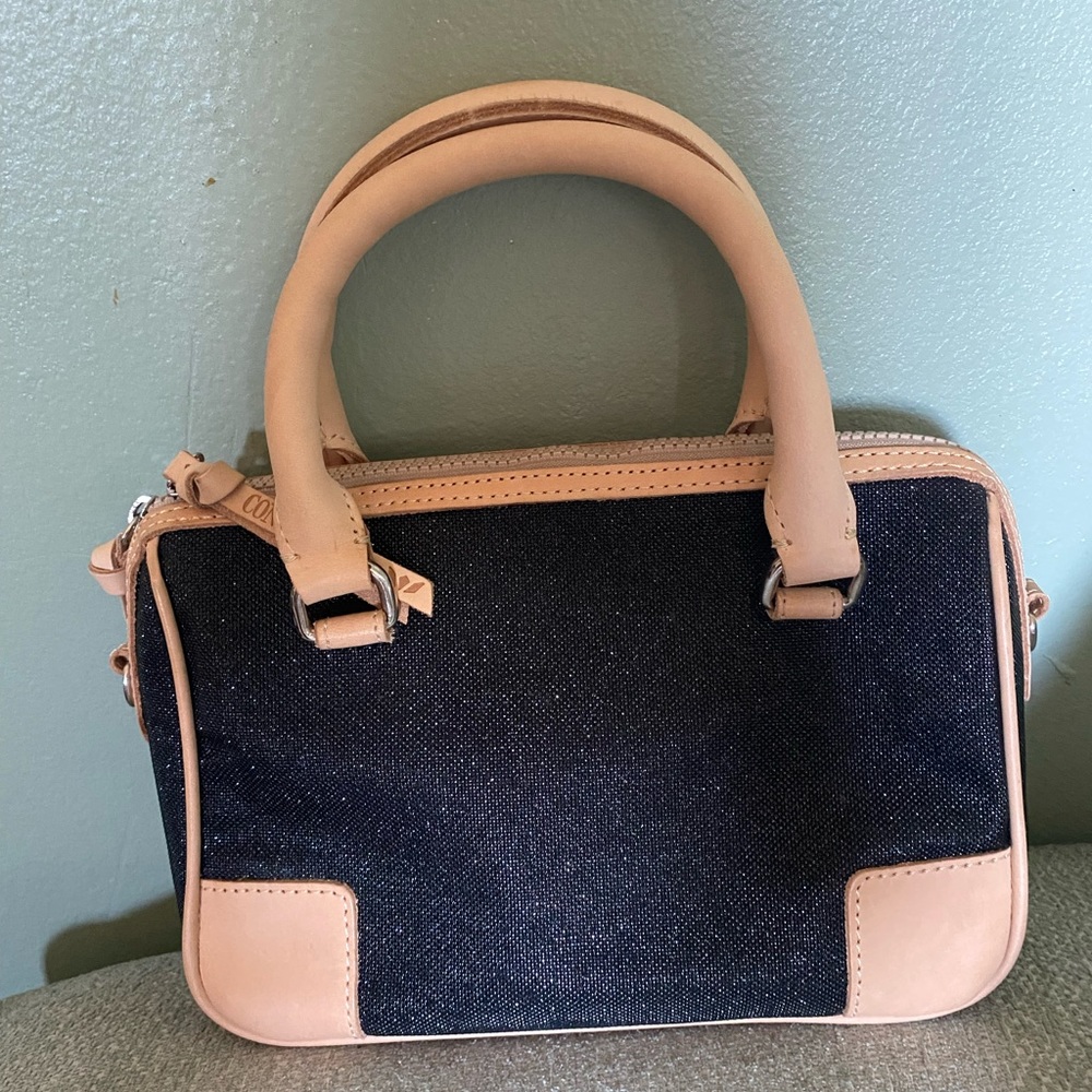 Consuela Black and Tan Tote Bag - Picture 2 of 7